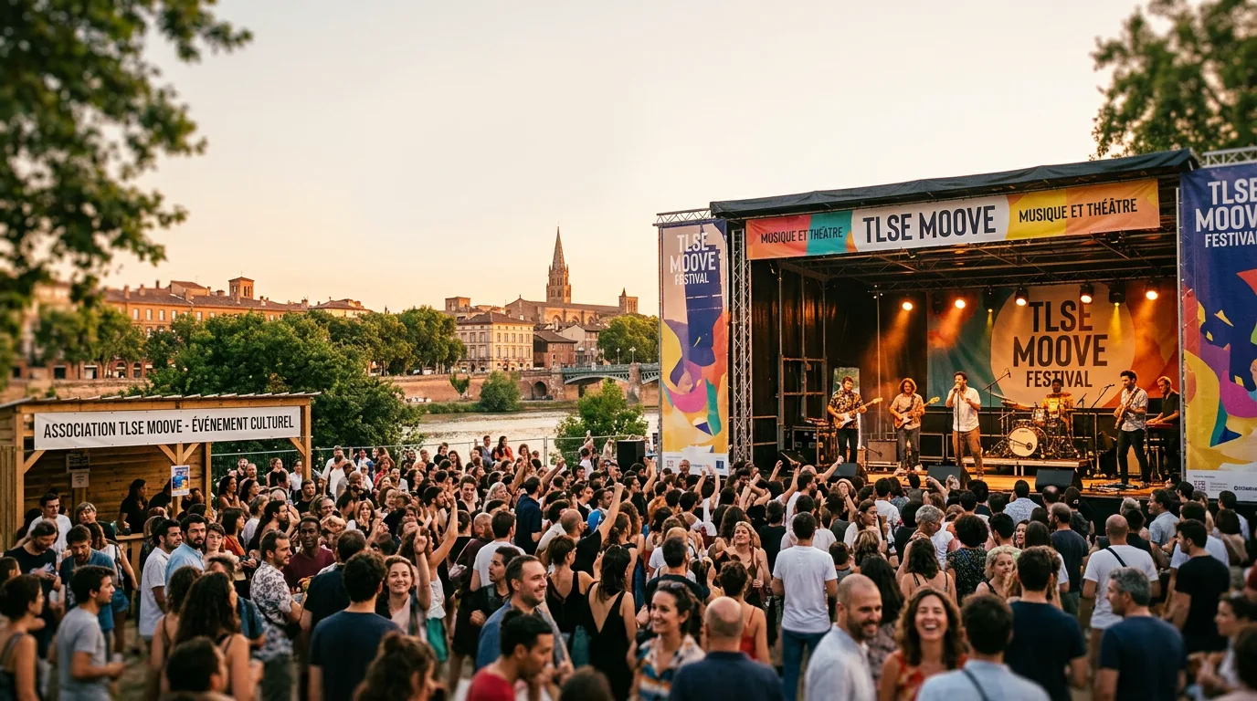 Rassemblement culturel public organisé par l'association TLSE MOOVE à Toulouse