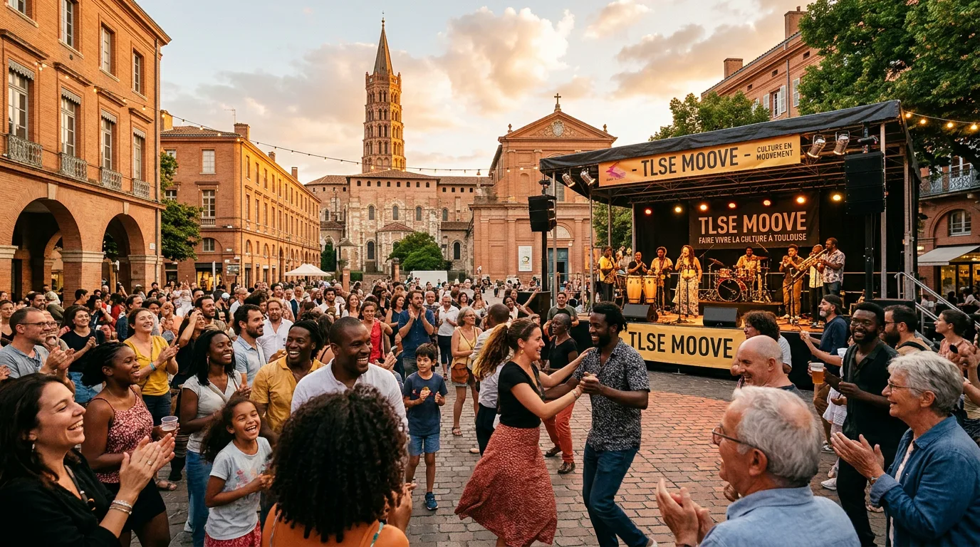 Spectacle vivant et rassemblement populaire en plein air à Toulouse