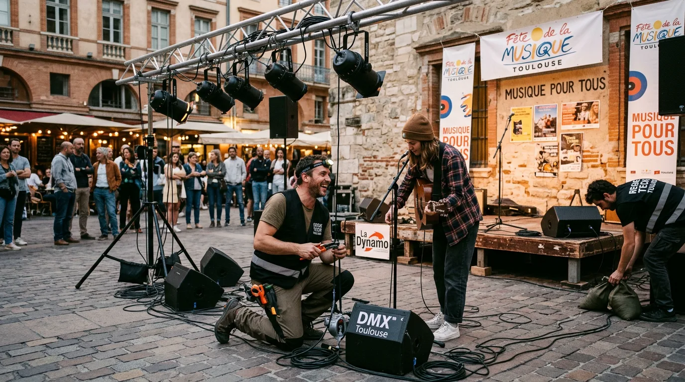 Régie technique et logistique assurée par l'équipe de TLSE MOOVE